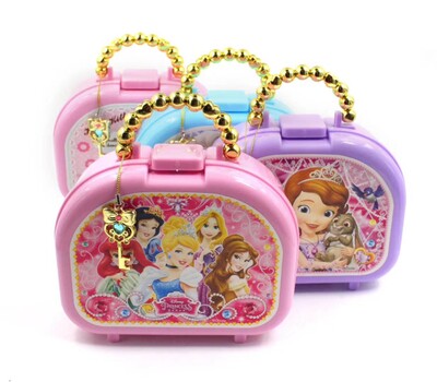 Children's handbag Makeup Kit Fingernail Patches Fake nails Sticky Stickers Diamond Patch Suit Girl Costume family Wine Toy