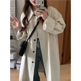 Плащ, демисезонная японская куртка, 2024 года, подходит для подростков, в британском стиле