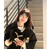 Демисезонное длинное черное шерстяное пальто, куртка