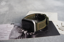 Leather chivalrous PXK-handmade cowhide Apple Applewatch leather ring strap Italian frosted leather