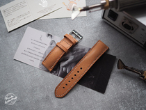 Pi Xia Ke PXK-Handmade customized cowhide watch strap Italian tumbled primary color vegetable tanned leather can be engraved as a gift
