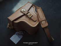 Leather Knight PXK-handmade cowhide SLR micro single film camera bag Italian imported tanning leather custom