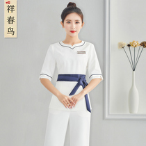 High - end custom beauty salon beauty beauty dress female summer 2021 new club waiter mechanic suit