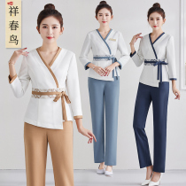 Beauty salon female spring high-end hotel health hall beauty suit foot bath temperament technical suit