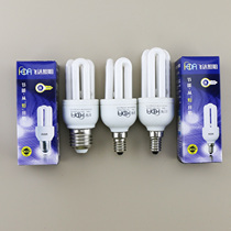 Feida Lighting 3U straight tube energy-saving light bulb E27 screw mouth 8W 11W E14 small screw mouth crystal lamp chandelier