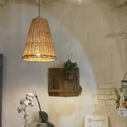 Sweet Garden Handmade Wicker Lampshade Garden Atmosphere Enhancer Furniture Lighting Homestay Country Style
