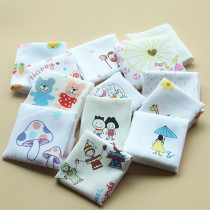 Childrens handkerchief cartoon handkerchief cotton yarn style kindergarten face towel hand towel variety