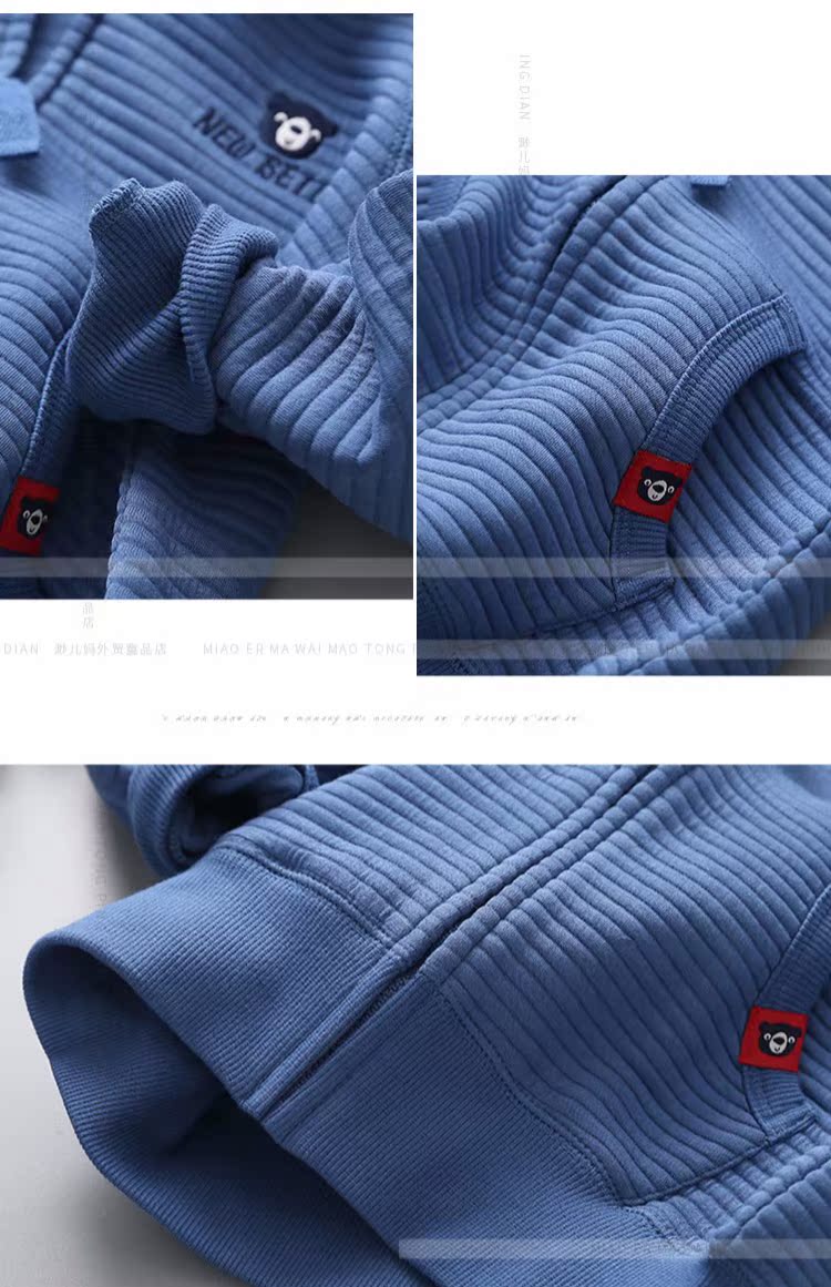 T652 Bé trai 2018 Mùa thu và mùa đông Quần áo trẻ em mới cho trẻ em áo khoác cotton thoáng khí Áo khoác có khóa kéo giản dị áo quần trẻ em