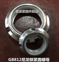 Carbon GB812 nylon locking round nut locking element nut anti-loose nut in galvanized