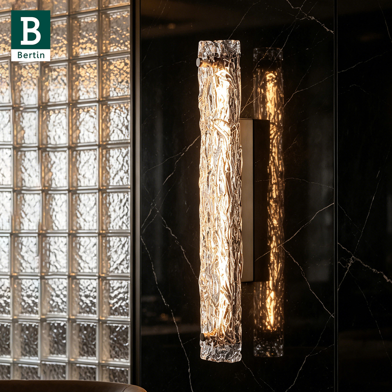 Bading Italian-Style Light Luxury Wall Lamp for Living Room Background Wall, Corridor, and Staircase, Long Strip Art Glass Wall Lamp Bading Italian-Style Light Luxury Wall Lamp for Living Room Background Wall, Corridor, and Staircase, Long Strip Art Glass Wall Lamp