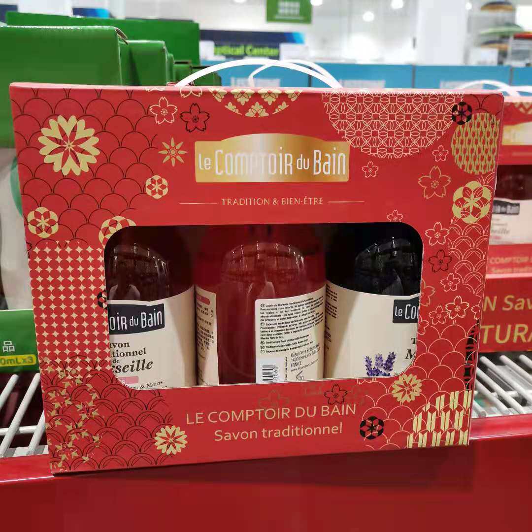 Sam's shop French imported Liv shower gel 3*500ml rose scented lavender olive scented shower gel