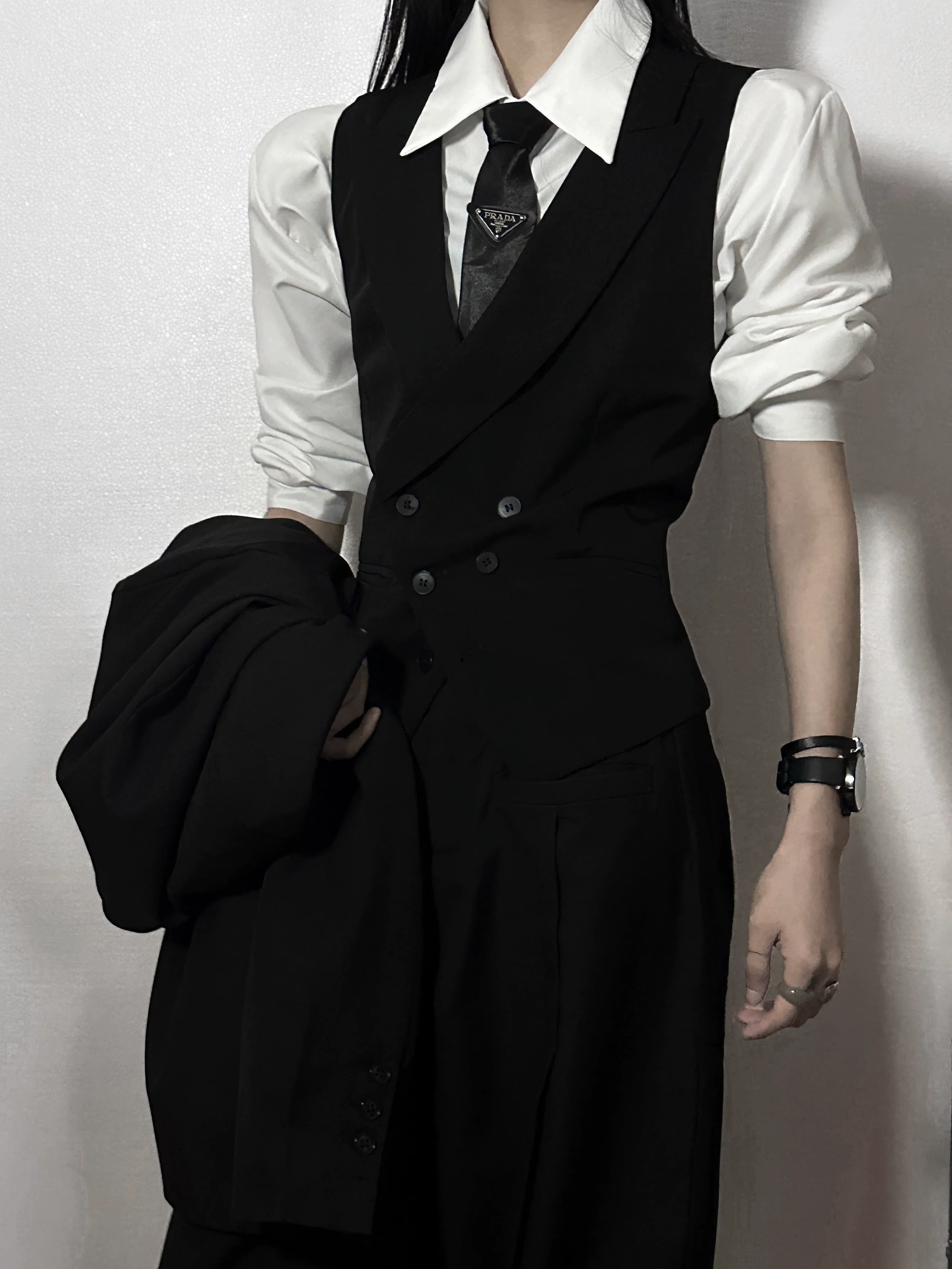 Костюм, жилет, рубашка, набор дизайна, slim fit