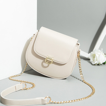 Hong Kong bag women's 2020 new Joker fashion ins shoulder messenger bag simple foreign style leather small ladies bag