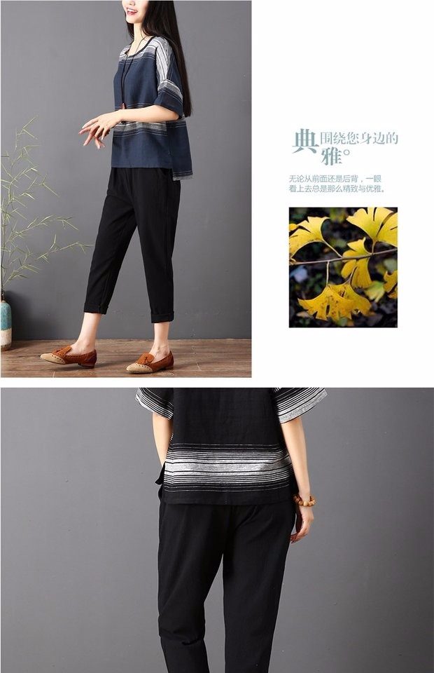 Quần lửng và quần lửng nữ mùa hè 2018 thun thun co giãn thường mặc quần rộng size rộng là phần mỏng mỏng hậu cung quần quần caro nữ