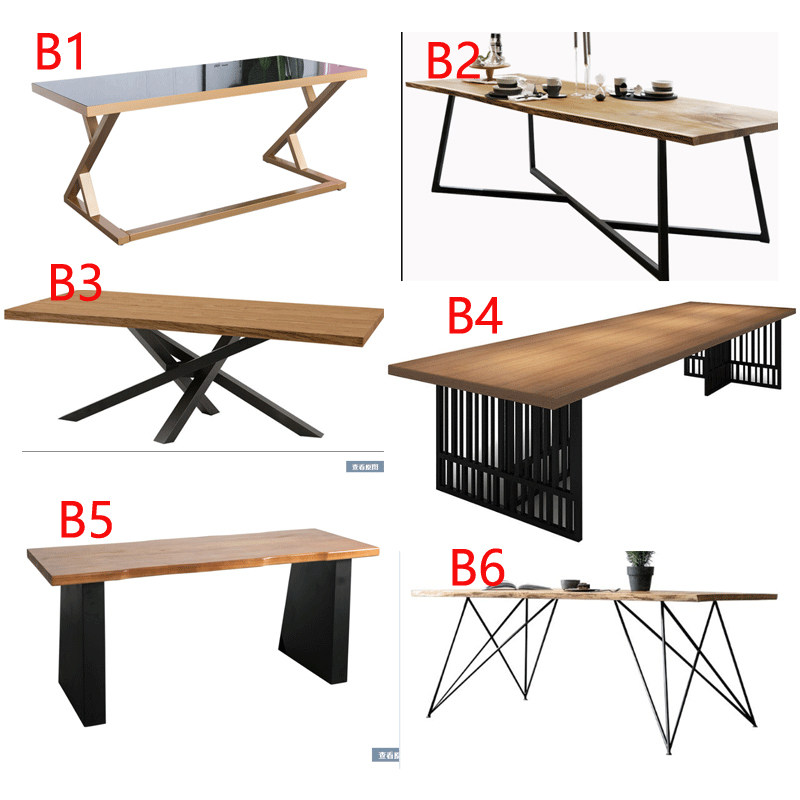 Iron Art Table Legs Metal Dining Table Legs Bracket Bar Table Frame Custom Desk Meeting Table Home Table Leg Table Legs
