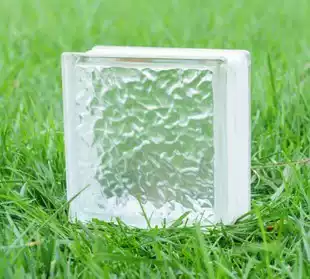 190*190 * 50MM ice crystal pattern glass brick home decoration Jinghua glass brick glass brick thin brick dressing room