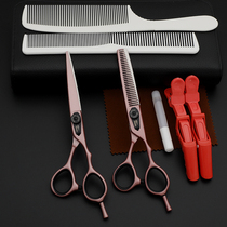 Eschamp Artisan Beauty Hair Scissors Professional Hairstylist Scissors Flat Cut of No Dent Tooth Cut kit Liu Haili haircut