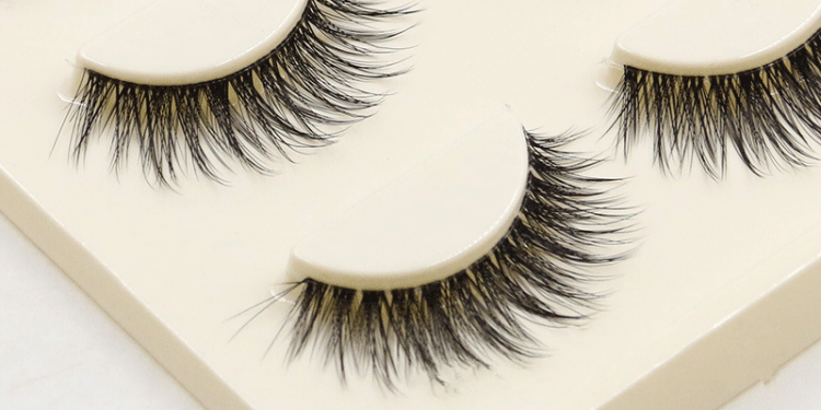 Pure handmade lông mi giả tự nhiên trang điểm nude liền mạch trong suốt thân cây 3D lông mi ba chiều mặt cắt ngang 3 cặp vận chuyển lông mi nam châm