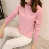 Утепленный демисезонный трикотажный свитер, 2024 года, оверсайз