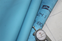 French H home original stock calf leather swift sky blue flat shoulder neck head layer genuine leather handmade DIY leather