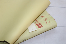 French H family original stock calfskin swift light yellow plain shoulder and neck first layer genuine leather handmade DIY leather