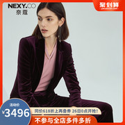 NEXY.CO Naicome 2020 mall với phụ nữ nhung phù hợp với áo khoác chuyên nghiệp phù hợp với thời trang hàng đầu