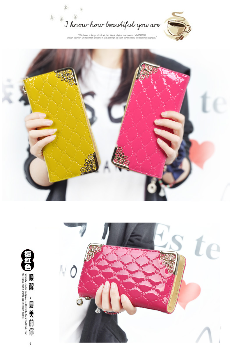 2018 ví mới nữ phần dài ladies wallet dễ thương dây kéo ly hợp túi nhỏ của phụ nữ túi xách thời trang thư mục ví bóp tiền