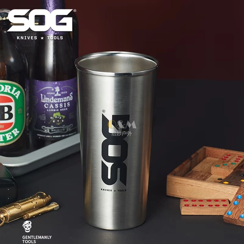 SOG Вакуумный вместительный и большой бокал из нержавеющей стали, чайная чашка, защита при падении