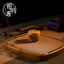 Electric Wood tea tray water storage type Chinese dry bubble table office home simple kung fu tea set tray drainage tea table