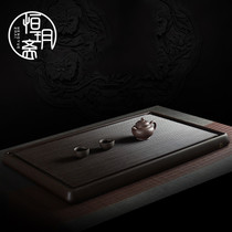 Electric Wood tea tray household simple office drainage tea table retro style Chinese kung fu tea set tea tray