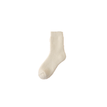 Wool socks for women in winter plus velvet thickened mid-calf socks for womens home towel bottom warm sleep floor socks long socks