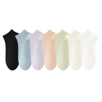 Socks Womens Socks Spring and Autumn Pure Cotton Antibacterial Deodorant Mid-calf Socks Summer Thin Womens Black and White Maternity Socks