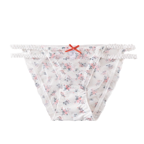 Catman underwear womens pure cotton anti-bacterial pure lust sexy lace 2024 new style seamless girls triangle shorts