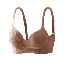 Catman underwear for women with small breasts push-up and thickening to show bigger breasts cup-retracting anti-sagging lace bra without rims