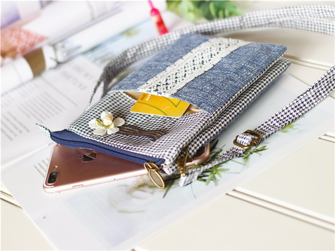 Mới 2019 mini điện thoại di động túi xách nữ mùa hè vải nhỏ túi để đặt điện thoại di động Huawei túi nhỏ túi xách - Túi điện thoại túi xách nữ hàn quốc