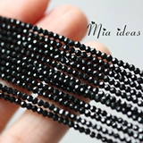 Натуральное блестящее маленькое украшение-шарик, бусины, аксессуары, 2мм