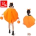 Bí ngô Halloween trang phục mẫu giáo cha mẹ-con hoạt động biểu diễn trang phục cosplay Đảng không dệt trang phục bí ngô