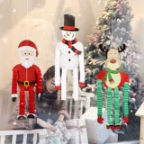 Рождественский декоративный бумажный мужчина, висящий украшение, пожилые подвесные подвесные подвесные кулон