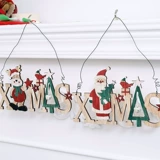 Северная рождественская декоративная рождественская елка маленькая висящая дверь висят творческие деревянные буквы подвеска рождественская аранжировка