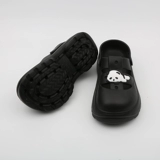 Sunnycolor Baotou Half Slippers Half -Soled Panda Hole Shoes Женская летняя кусок кусок кусок земли обувь