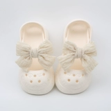 SUNNY COLOR Обувь с бантиком на платформе, слайдеры с низким вырезом, тапочки, мягкая подошва