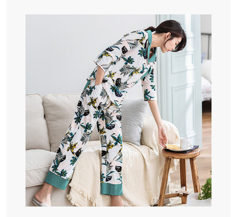 Pyjama pour femme en Coton à manches - Ref 2995310 Image 15