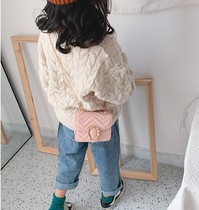 New Child Chain Pack Diagonal Satchel Princess Fashion Square Bag Little Girl Tide Cute Single Shoulder Baby Small Fragrance Accessories Bag