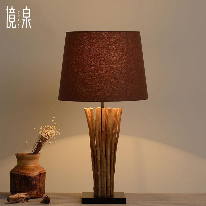 Landscape Springs Solid Wood Tree Branches Handmade Lamps Southeast Asia Living Room Villa-style Bedroom Art Decorator of the Dining Room