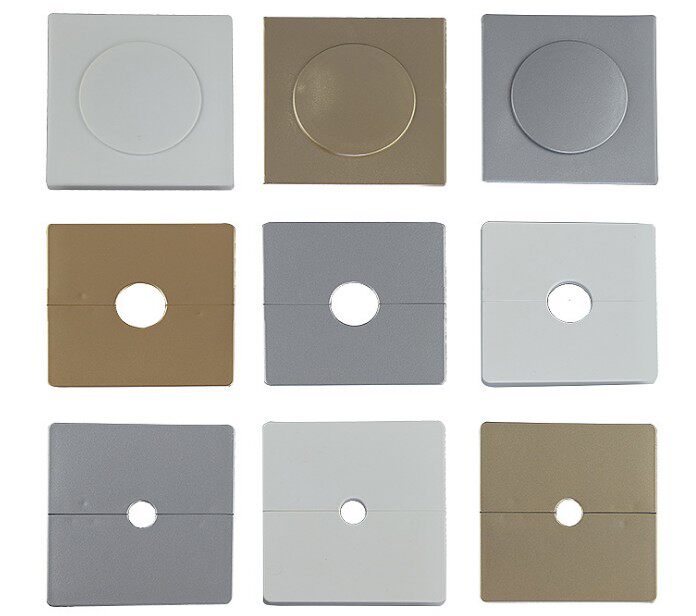 Champagne gold decorative cover bathroom flower wine cover ugly cover wall hole threading hole sticky detachable sticky square blocking cover