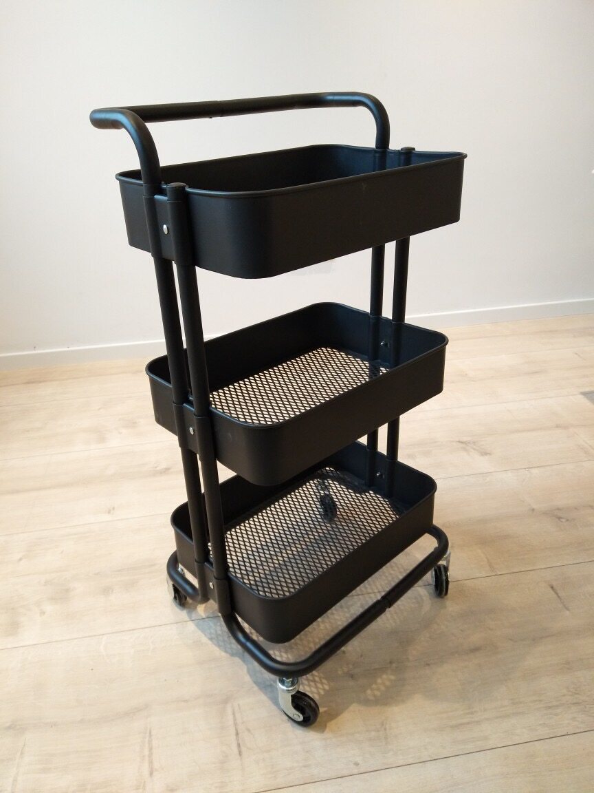 Livingroom Lasker trolley Three floors large size Hairdressing Fire Jars Beauty Salon Small Cart Medecor Tool Car