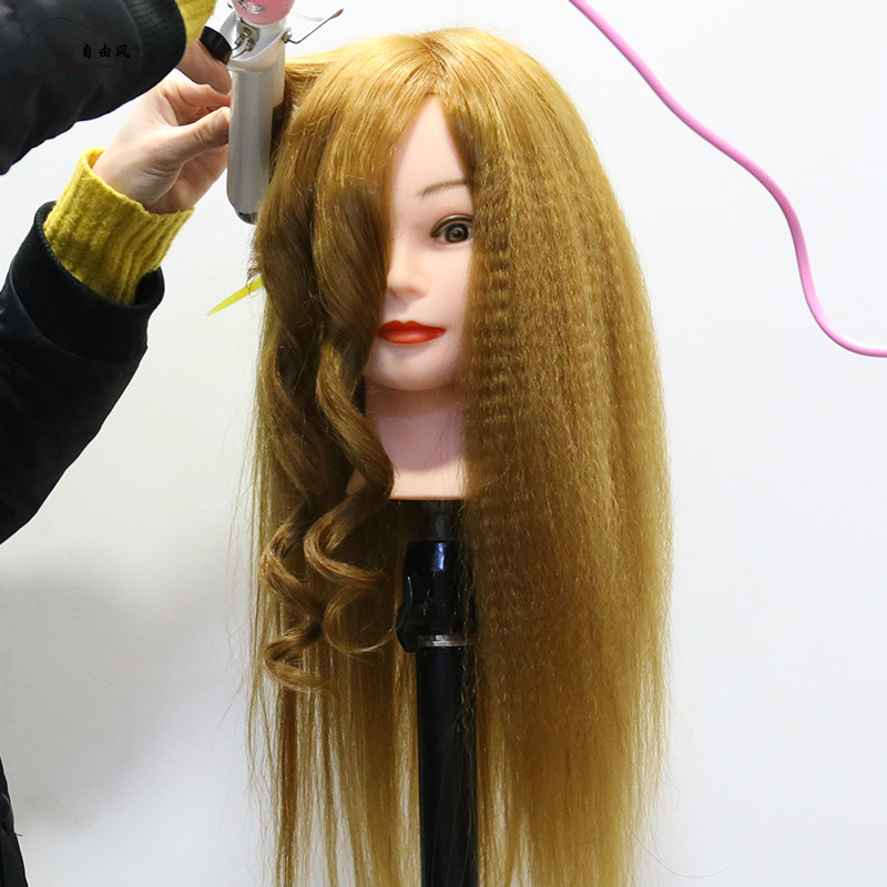 Human head model dummy head model real hair can be permed wig human head model dummy head model head hair model makeup modeling
