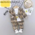 OGTO OGATU bé trai SPRING DRESS PLAID SUIT 1 PIECE SET 2 KIDS 3 BOYS TRẺ EM THỜI TRANG 4. 