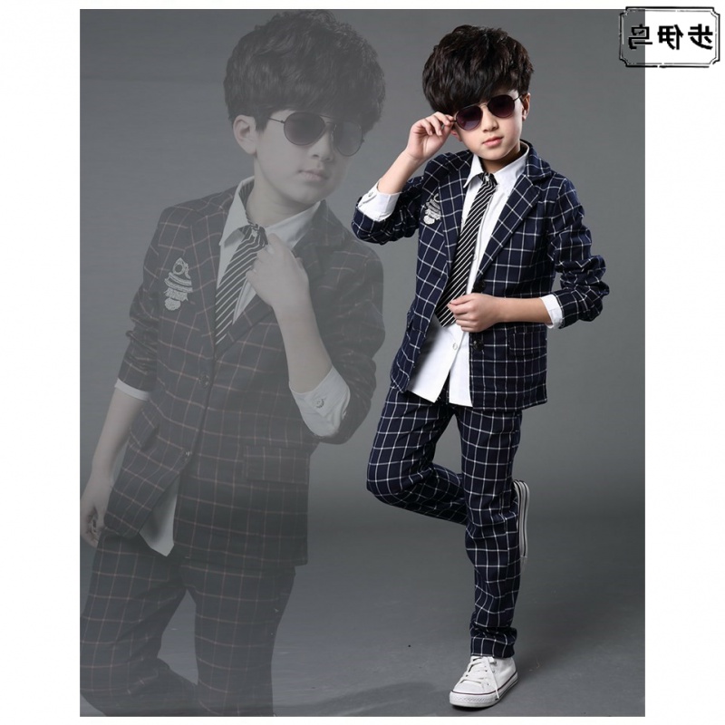 OGTO OGATUSHAN BOYS SPRING SUIT 3 TRƯỜNG TIỂU HỌC SINH 4 BOYS 5 TRẺ EM 6 SUITS 7 TIDE 8-9 miếng.