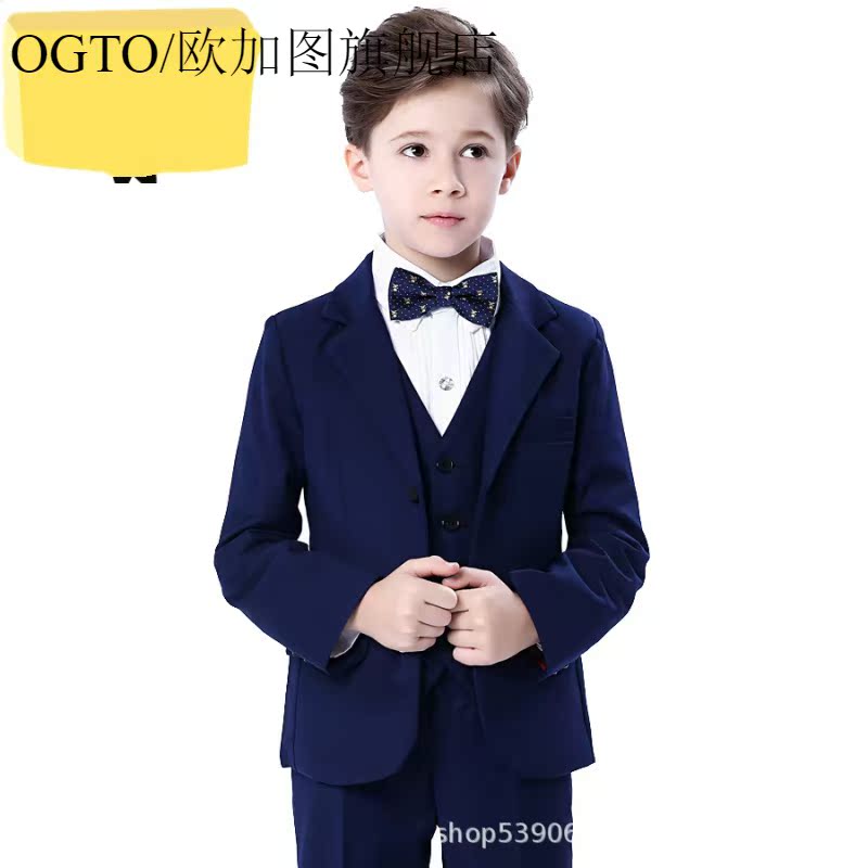 Childrens mens phù hợp với mùa xuân mới trẻ em phù hợp với phù hợp với bé trai đàn piano váy biểu diễn 61 hoa nhỏ ăn mặc.